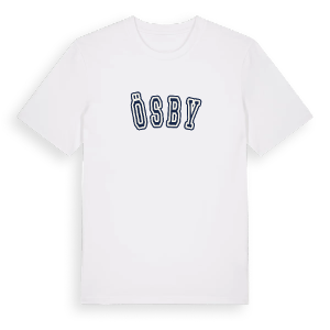 Ösby college t-shirt – ekologisk bomull t-shirt från Pinshirt