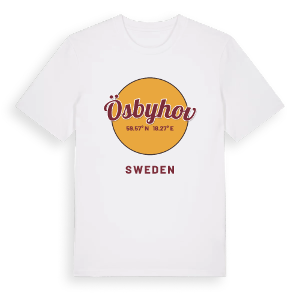 Ösbyhov cirkel t-shirt – ekologisk bomull t-shirt från Pinshirt