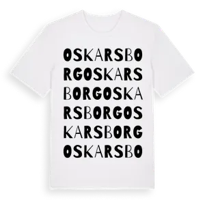 Oskarsborg ordlek t-shirt – ekologisk bomull t-shirt från Pinshirt