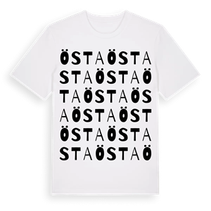 Östa ordlek t-shirt – ekologisk bomull t-shirt från Pinshirt