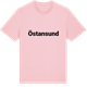 Pink Cotton t-shirt med Östansund fetstil t-shirt