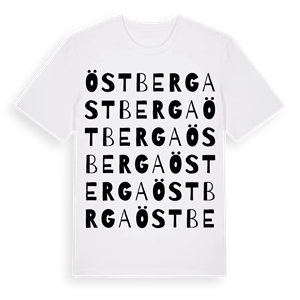 Östberga ordlek t-shirt – ekologisk bomull t-shirt från Pinshirt