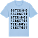 Blue Soul t-shirt med Österängsberget ordlek t-shirt