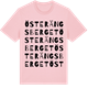 Pink Cotton t-shirt med Österängsberget ordlek t-shirt