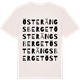 Vintage White t-shirt med Österängsberget ordlek t-shirt