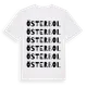 White t-shirt med Österbol ordlek t-shirt
