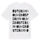 White t-shirt med Österbyholmen ordlek t-shirt