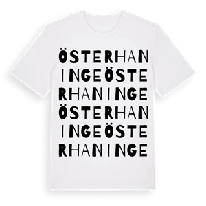 Österhaninge ordlek t-shirt – ekologisk bomull t-shirt från Pinshirt