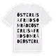 Österlisa friidsområde ordlek t-shirt