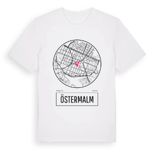 Östermalm t-shirt – ekologisk bomull t-shirt från Pinshirt