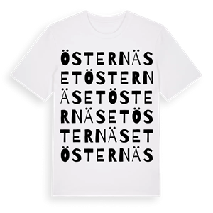 Östernäset ordlek t-shirt – ekologisk bomull t-shirt från Pinshirt