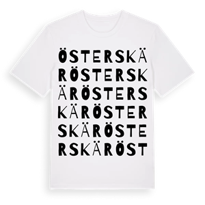 Österskär ordlek t-shirt – ekologisk bomull t-shirt från Pinshirt