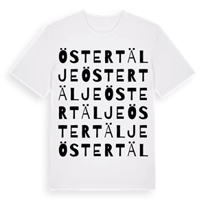 Östertälje ordlek t-shirt – ekologisk bomull t-shirt från Pinshirt