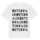White t-shirt med Österviken ordlek t-shirt