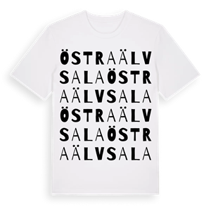 Östra Älvsala ordlek t-shirt – ekologisk bomull t-shirt från Pinshirt
