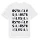 White t-shirt med Östra Älvsala ordlek t-shirt