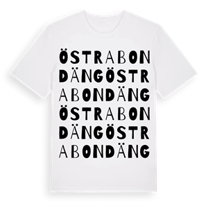 Östra Bondäng ordlek t-shirt – ekologisk bomull t-shirt från Pinshirt