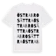 White t-shirt med Östra Brosättra ordlek t-shirt