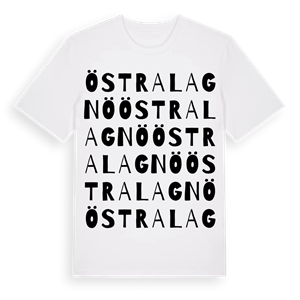 Östra Lagnö ordlek t-shirt – ekologisk bomull t-shirt från Pinshirt