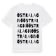 White t-shirt med Östra Lagnö ordlek t-shirt