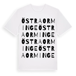 Östra Orminge ordlek t-shirt – ekologisk bomull t-shirt från Pinshirt