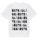 White t-shirt med Östra Skägga ordlek t-shirt