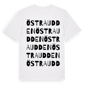 Östra Udden ordlek t-shirt – ekologisk bomull t-shirt från Pinshirt