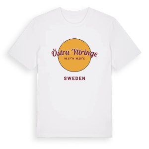 Östra Yttringe cirkel t-shirt – ekologisk bomull t-shirt från Pinshirt