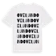 White t-shirt med Ovelund ordlek t-shirt