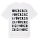 White t-shirt med Övereneby ordlek t-shirt