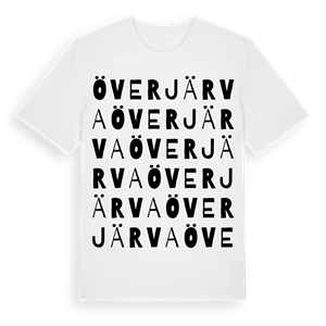 Överjärva ordlek t-shirt – ekologisk bomull t-shirt från Pinshirt