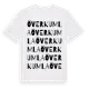 White t-shirt med Överkumla ordlek t-shirt