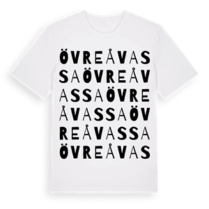 Övre Åvassa ordlek t-shirt – ekologisk bomull t-shirt från Pinshirt