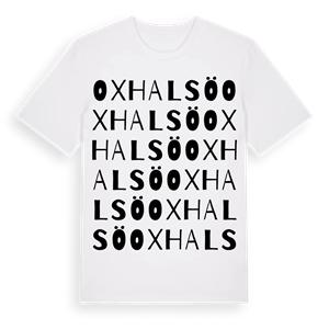 Oxhalsö ordlek t-shirt – ekologisk bomull t-shirt från Pinshirt