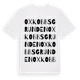 White t-shirt med Oxkobbsgrunden ordlek t-shirt