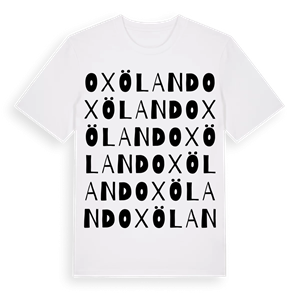 Oxöland ordlek t-shirt – ekologisk bomull t-shirt från Pinshirt