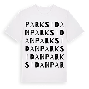 Parksidan ordlek t-shirt – ekologisk bomull t-shirt från Pinshirt