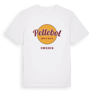 Pellebol cirkel t-shirt – ekologisk bomull t-shirt från Pinshirt