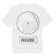 White t-shirt med Persudde t-shirt