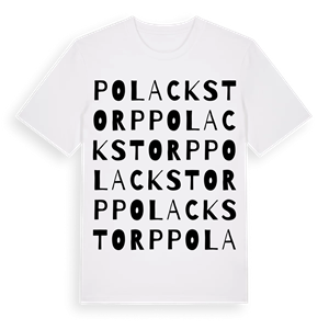 Polackstorp ordlek t-shirt – ekologisk bomull t-shirt från Pinshirt
