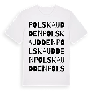 Polska udden ordlek t-shirt – ekologisk bomull t-shirt från Pinshirt
