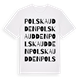 Polska udden ordlek t-shirt