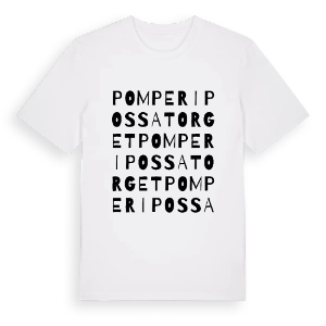 Pomperipossatorget ordlek t-shirt – ekologisk bomull t-shirt från Pinshirt