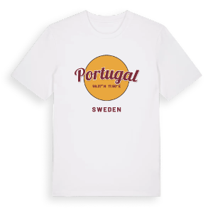 Portugal cirkel t-shirt – ekologisk bomull t-shirt från Pinshirt