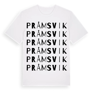 Pråmsvik ordlek t-shirt – ekologisk bomull t-shirt från Pinshirt