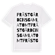 Prästgårdens gamla tomt ordlek t-shirt