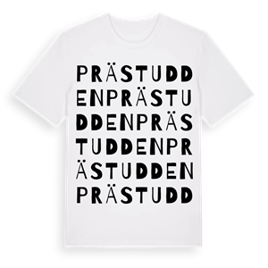 Prästudden ordlek t-shirt – ekologisk bomull t-shirt från Pinshirt
