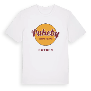 Pukeby cirkel t-shirt – ekologisk bomull t-shirt från Pinshirt
