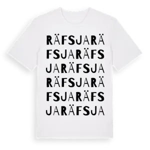 Räfsja ordlek t-shirt – ekologisk bomull t-shirt från Pinshirt