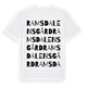 Ramsdalens gård ordlek t-shirt